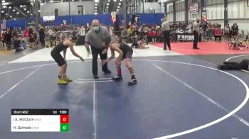 78 lbs Consi Of 4 - Aidan McClure, Spar vs Hayden Schwab, Iawc