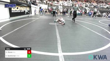 55 lbs Consi Of 8 #2 - Oaklee Stone, Piedmont vs Eric Barkhimer, Choctaw Ironman Youth Wrestling