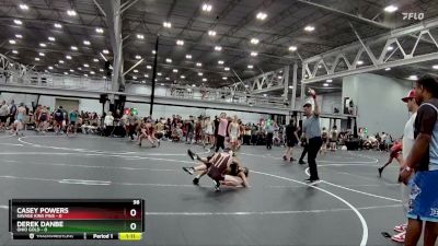 98 lbs Round 6 (8 Team) - Casey Powers, Savage King Pins vs Derek Danbe, Ohio Gold