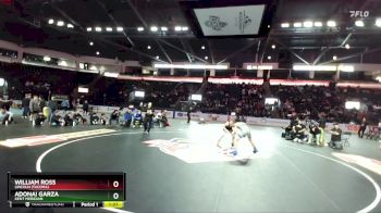 126 lbs 1st Place Match - William Ross, Lincoln (Tacoma) vs Adonai Garza, Kent Meridian