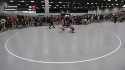 125 lbs Champ. Rd Of 16 - Jolee Thomas, Shelton Wrestling Academy vs Karlie Kruse, Grand View Wrestling Club