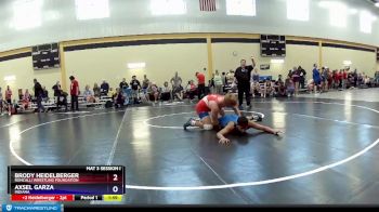 182 lbs Cons. Round 1 - Brody Heidelberger, Roncalli Wrestling Foundation vs Axsel Garza, Indiana