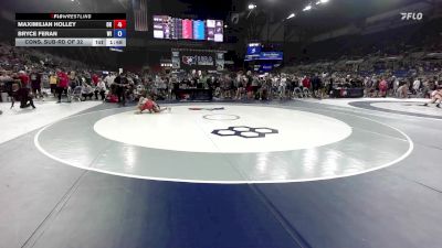 100 lbs Cons. Sub-rd Of 32 - Maximilian Holley, OH vs Bryce Feran, WI