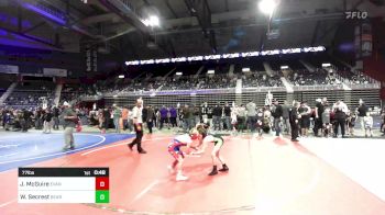 77 lbs Consi Of 8 #2 - Jack McGuire, Evanston Elite Wrestling vs Wyatt Secrest, Bear Cave