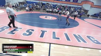 157 lbs 1st Place Match - Rhenzo Augusto, Elmhurst University vs Darian Estevez, University Of Chicago