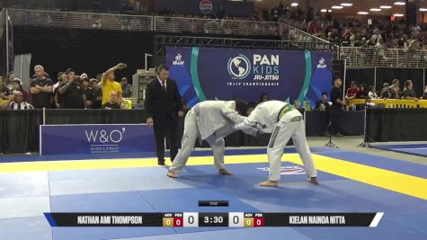 Kielan Nainoa Nitta vs Nathan Ami Thompson 2025 Pan Kids Jiu-Jitsu IBJJF Championship
