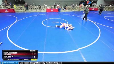 144 lbs Quarterfinal - Kayla Zeidler, California vs Rachel Ho, California