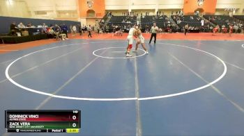 149 lbs Cons. Round 4 - Zack Vera, New Jersey City University vs Dominick Vinci, Alfred State