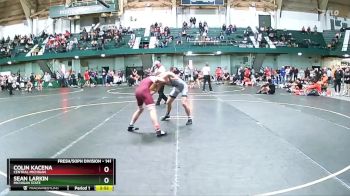 141 lbs Cons. Round 3 - Colin Kacena, Central Michigan vs Sean Larkin, Michigan State