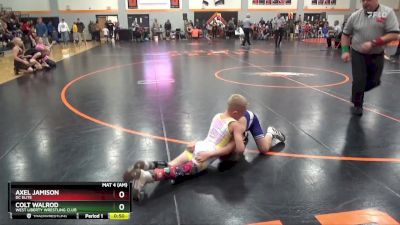 PW-12 lbs Quarterfinal - Axel Jamison, DC Elite vs Colt Walrod, West Liberty Wrestling Club