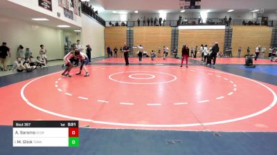 100 lbs Consi Of 8 #2 - Amen Saromo, Georgia vs Mason Glick, Tomahawk Wrestling Club