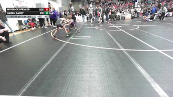 64 lbs 3rd Place - Maverick Spencer, Keystone Kids Wrestling Club vs Kaiden Candy, Sperry Wrestling Club