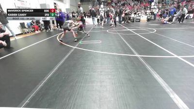 64 lbs 3rd Place - Maverick Spencer, Keystone Kids Wrestling Club vs Kaiden Candy, Sperry Wrestling Club