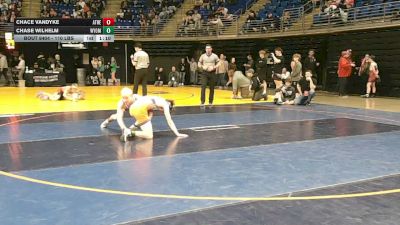 110 lbs Consy 2 - Chace VanDyke, Athens vs Chase Wilhelm, Wyoming Area