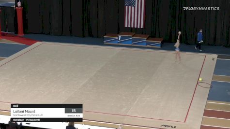 Leilani Mount - Ball, NorthWest Rhythmic LLC - 2021 Rhythmic Elite Qualifier