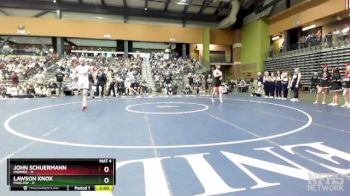 175 lbs Semifinals (8 Team) - Lawson Knox, MARLOW vs John Schuermann, PAWNEE