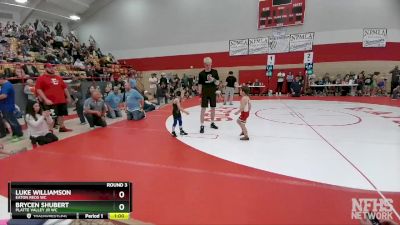 45-46 lbs Round 3 - Luke Williamson, Eaton Reds WC vs Brycen Shubert, Platte Valley Jr WC