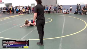 130 lbs Round 1 - Brynlee Lutz, Mat-Su Matmen vs Laylah Wooten, Arctic Warriors Wrestling Club