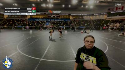 140 lbs Cons. Round 3 - Eliana Gonzalez, Huntley vs Jackie Mendoza, West Marshall