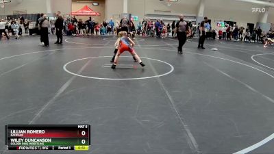 65 lbs Champ. Round 1 - Lillian Romero, Rampage vs Wiley Duncanson, Golden Ring Wrestling