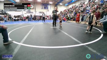 40 lbs 5th Place - Kyson Miller, Wagoner Takedown Club vs Lucas Weisinger, Wyandotte Youth Wrestling