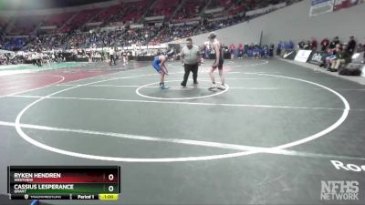 6A-113 lbs Cons. Round 2 - Ryken Hendren, Westview vs Cassius Lesperance, Grant