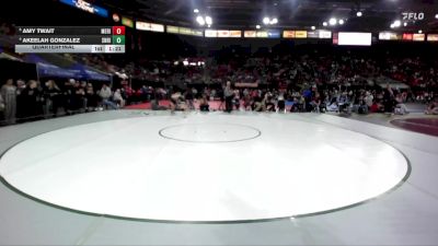 115 lbs Quarterfinal - Amy Twait, Meridian vs Akeelah Gonzalez, Snake River