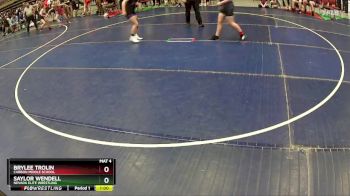 130 lbs Quarterfinal - Saylor Wendell, Nevada Elite Wrestling vs Brylee Trolin, Carbon Middle School