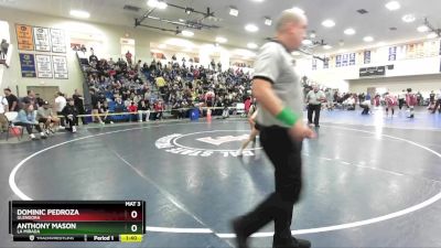 120 lbs Semifinal - Anthony Mason, La Mirada vs Dominic Pedroza, Glendora