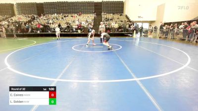 87-J lbs Round Of 32 - CJ Caines, Mat Assassins vs Landon Goldan, North Hunterdon, NJ