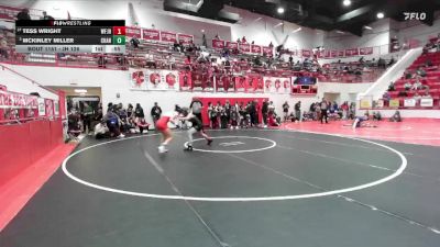 JH 126 lbs Cons. Semi - McKinley Miller, CHANDLER JH vs Tess Wright, Weatherford JH