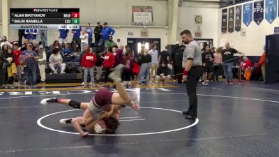 144 lbs Quarterfinal - Alan Biktyakov, Monsignor Farrell vs Balin Ramella, SJCI