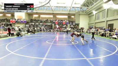 120 lbs Round Of 16 - Bradey Jonasch, Killingly vs Dylan Meyers, Ridgefield
