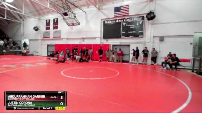 197 lbs Cons. Round 5 - Justin Corona, East Los Angeles College vs Abdurrahman Garner, Sacramento City College