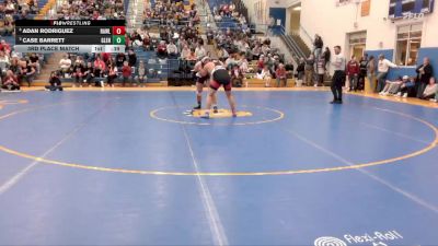 215 lbs 3rd Place Match - Case Barrett, Glenrock vs Adan Rodriguez, Rawlins