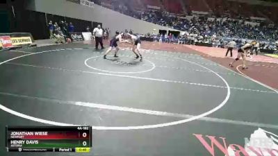 4A-182 lbs Cons. Round 3 - Henry Davis, Astoria vs Jonathan Wiese, Newport