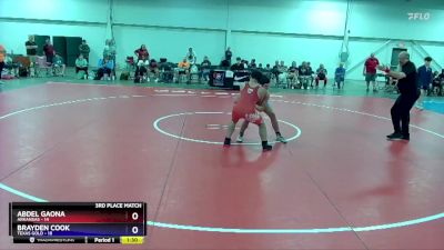 165 lbs Placement Matches (8 Team) - Abdel Gaona, Arkansas vs Brayden Cook, Texas Gold