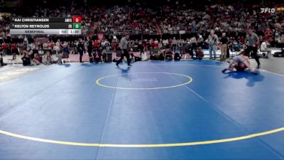 4A 132 lbs Semifinal - Kai Christiansen, American Falls vs Kelton Reynolds, Snake River