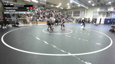 110 lbs Champ. Round 2 - Lia Stenger, Rancho Cucamonga vs Monica Luvian, Rubidoux