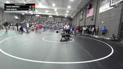 126 lbs Quarterfinal - Jose Garcia, Mendota vs Jesse Enriquez, Golden West