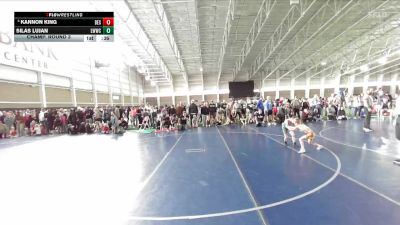 54 lbs Champ. Round 3 - Silas Lujan, Little Warriors Wrestling Club vs Kannon King, Box Elder Stingers