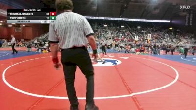 2A-138 lbs Semifinal - Trey Breen, Tongue River vs Michael Bassett, Greybull/Riverside