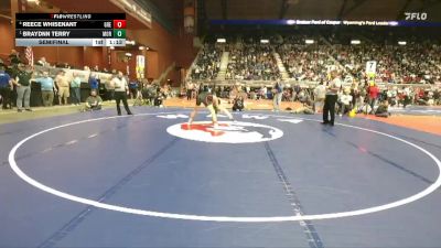 2A-144 lbs Semifinal - Braydnn Terry, Moorcroft vs Reece Whisenant, Greybull/Riverside