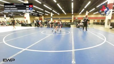 120 lbs 2nd Place - Victor Matos, Boneyard Wrestling Academy vs Tyson Crowsey, Ranger 47 Wrestling Club