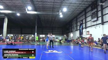 144 lbs Quarterfinals (8 Team) - Hunter Feagan, REAL LIFE WRESTLING CLUB vs Luke Murray, SLAUGHTER HOUSE WRESTLING CLUB