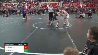 110 lbs Champ. Round 1 - Tayber Driggs, Manhattan Wrestling Club vs Cameron Moss, Augusta Wrestling Club