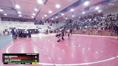 135 lbs Quarterfinal - Ava Mendoza, Terra Nova vs Ruby Dominguez, Mira Costa