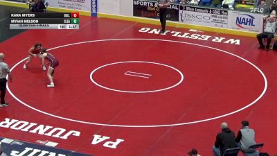 117 lbs Quarterfinal - Kara Myers, Dallastown vs Myiah Nelson, Clearfield