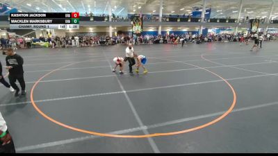 90 lbs Champ. Round 1 - Kashton Jackson, Unattached vs Macklen Marksbury, Unattached