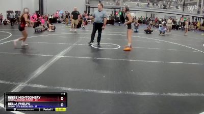 114 lbs Placement (4 Team) - Reese Montgomery, Central Pennies Power vs Bella Phelps, Crown City Queens Red